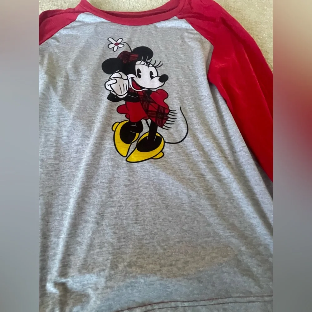 Disney Minnie Mouse Plaid Pajama Set. Women‎ size L-XL - Picture 3 of 11
